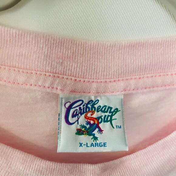 Caribbean Soul Womens Pink Short Sleeve Dragonfly Graphic T-Shirt Size X-Large - Picture 3 of 6